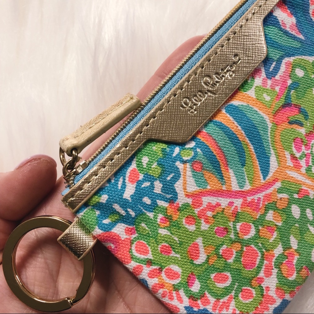 nwot lilly pulitzer lovers coral key id holder - Picture 3 of 7